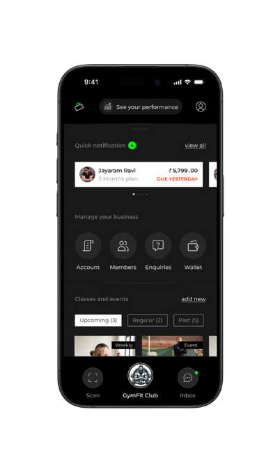 Onlypass Connect App for Membership based businesses like gyms, fitness centers, wellness centers, clubs, coworking spaces screenshot